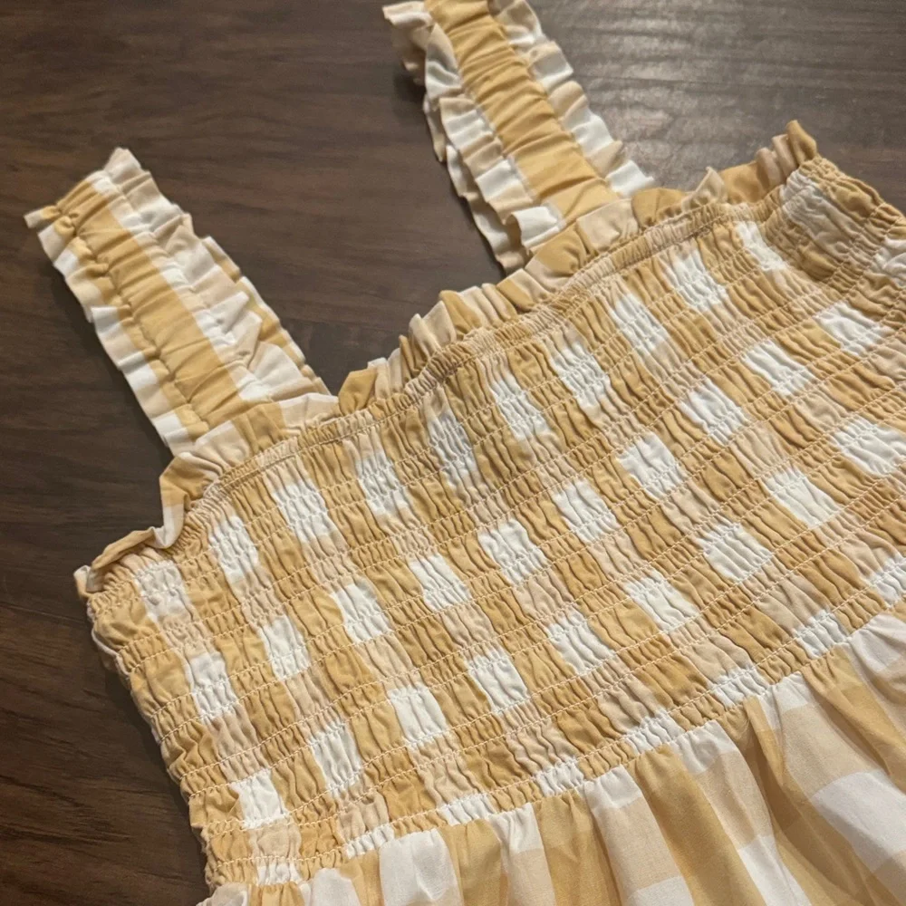 Abercrombie & Fitch Tan Plaid Women’s Dress - Picture 3 of 13